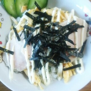 錦糸卵と鶏ハムのちらし寿司